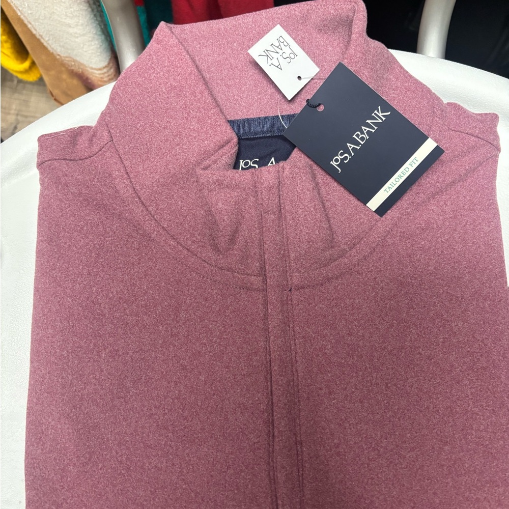 Jos. A. Bank Heather red quarter zip